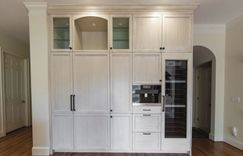 Kitchen remodel built in wine cooler